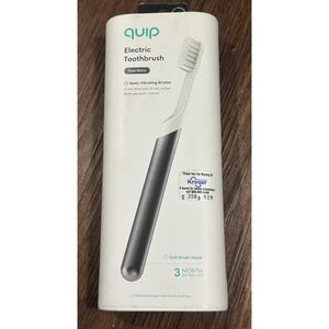Quip‎ Electric Toothbrush Slate Metal Silver Toothbrush NEW-Sealed